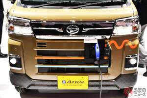 ダイハツの新型「軽バン」が「走る蓄電池」に！ コンテナ型「発電所」の実証実験開始！ 前田建設とタッグ