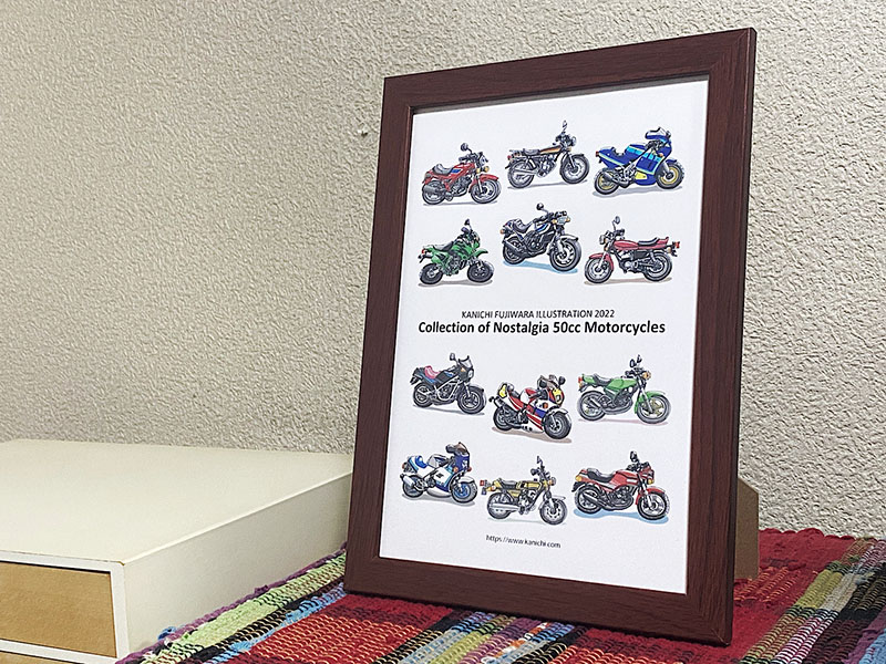 連載企画レトロバイク・グラフティがカレンダーに！「2022 Collection of Nostalgia Motorcycles」が販売中