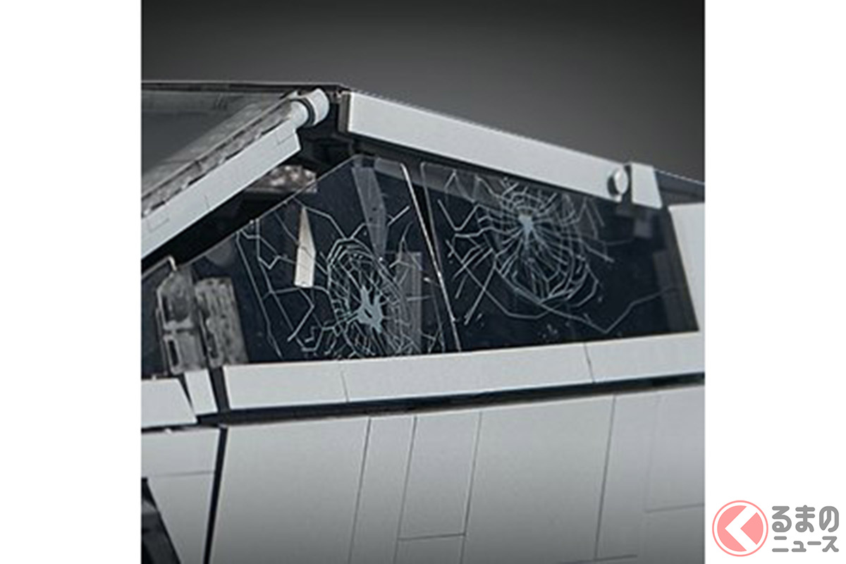 もはや伝説 割れた窓ガラス も忠実再現 テスラ新型 サイバートラック が まさかのブロックに 5月上旬より発売 くるまのニュース 自動車情報サイト 新車 中古車 Carview