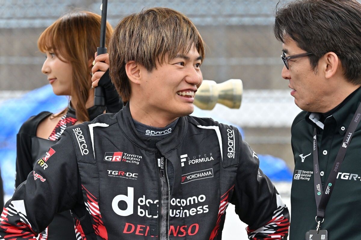 大嶋和也、今季限りでのスーパーフォーミュラ引退を発表。殊勲6位のレース後、記者会見で男泣き
