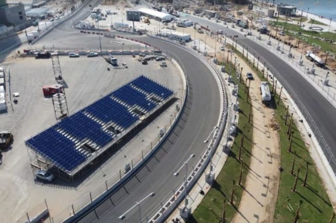 サウジアラビアGP、工事の遅れが懸念されるサーキットの動画と画像を公開「開催への準備はできている」
