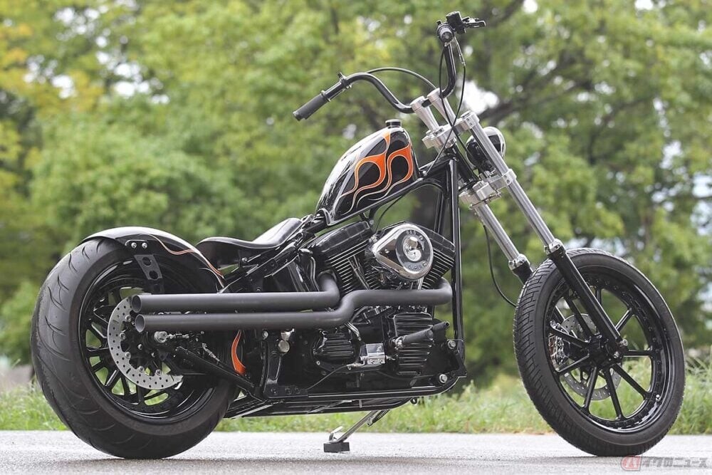 ホットロッド チョッパー レディ アルミ オブジェ マスコット ハーレー 2024 HCS YOKOHAMA HOT ROD CUSTOM SHOW 32nd 横浜ホットロッド