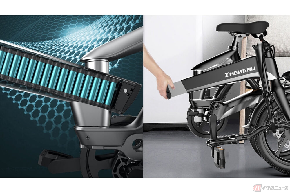 バッテリー2個！！フル電動バージョン自転車「K6」zhengbu e-bike
