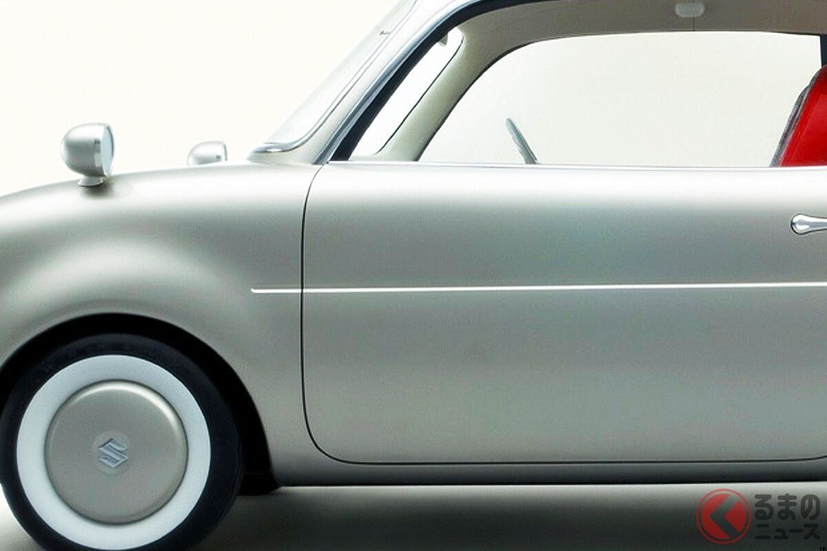 スズキの名車「フロンテ」が復活!? “超レトロ”デザインの斬新「軽クーペ」に大注目！ まるで旧車な「2ドア×丸目2灯」採用モデル“エルシー”コンセプトとは！