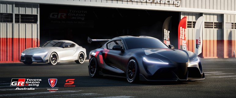 トヨタが5.0L V8搭載の「GRスープラ」を公開。26年豪スーパーカー選手権に投入【写真でチェック】