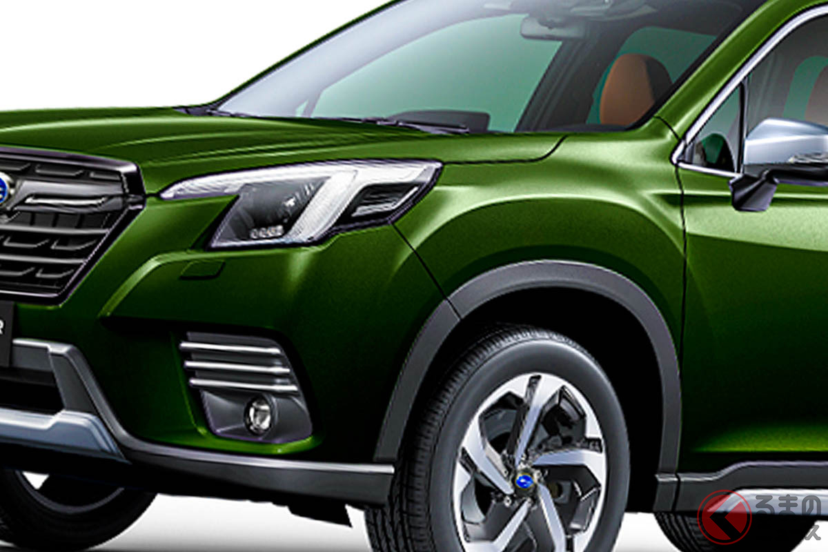 スバル「新型SUV」発表！ 新2.5リッターエンジン搭載！ オシャグリーン＆上品内装も選べる「フォレスター」登場に反響も！ 中国で517万円から