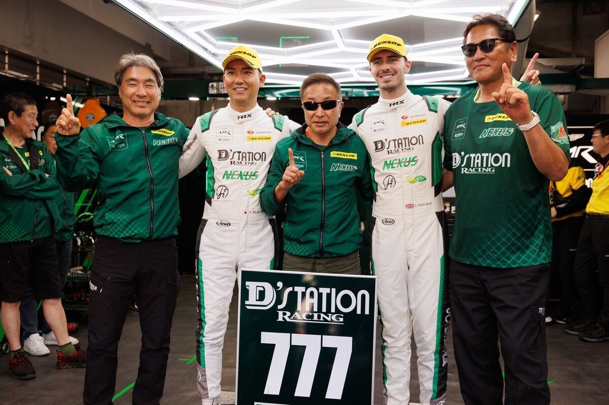 昨年から速さ見せ続けるDstationヴァンテージ、富士戦PP獲得で昨年のリベンジ期す。「想像以上のタイムが出た」と藤井