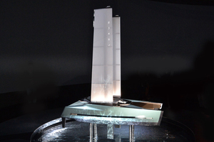 未来のレクサスのフラッグシップはクルマではなくヨット!?　いまはまだ小さな模型にすぎない「カタマラン」にはラグジュアリーの極みが詰まってた【ジャパンモビリティショー2025】