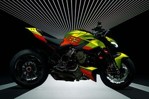 ランボとドゥカティの「ダブルネーム」バイク誕生！ ヘルメットやスーツもお揃いカラーにオーダーできます