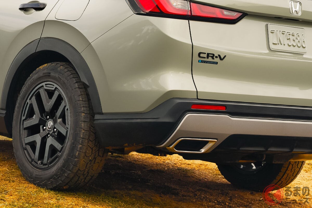 【米国】約444万円！ ホンダ新「CR-V」発表！ “ド迫力×超タフ”な新グレード「トレイルスポーツ ハイブリッド」も登場！ アウトドアに映える「新モデル」発売へ！