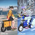 電動折りたたみバイク「ICOMA タタメルバイク」と tarou2／藤島康介によるコラボが実現！