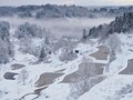 水鏡のように輝く棚田が山里にたなびく雲や空を映し出す（新潟県 星峠）【雲海ドライブ＆スポット Route 45】