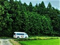 これぞ走る芸術作品!!　少女絵画家・高橋真琴氏デザインのラッピングバスが千葉県で走る