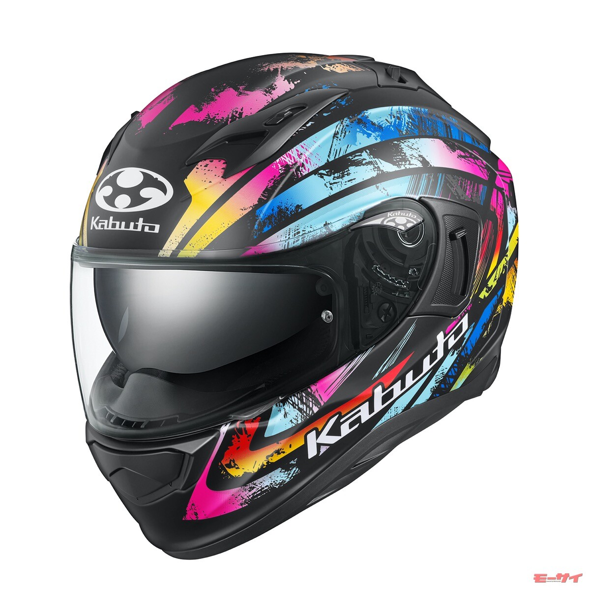 【カブト】のフルフェイスヘルメット「KAMUI-3」に、新グラフィック「PRISMA」が追加！ビビッドな色彩はアート！
