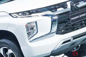 三菱「新7人乗り“3列SUV”」実車公開！ “最安モデル”なのに「豪華装備」!? 全長4.8mで「ちょうどイイサイズ」の最新「パジェロスポーツ“PRIME”」タイ仕様がスゴかった！