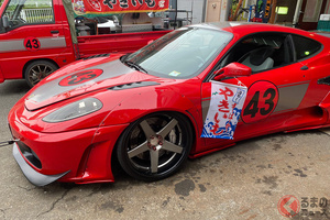 なぜ軽トラじゃない？ 「フェラーリ焼きいも屋」が話題 高級車で焼きいも屋を始めた理由