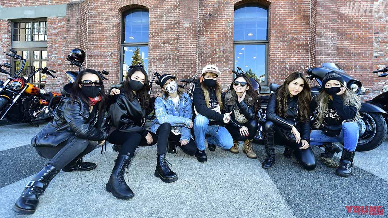 Snsで活躍する ハーレー女子 美女7人がツーリング集結 Webヤングマシン 自動車情報サイト 新車 中古車 Carview