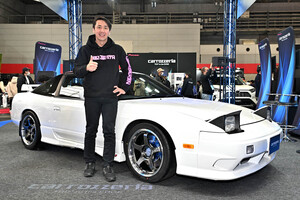 なぜ松田次生選手の日産「180SX」がパイオニアブースに!?「カロッツェリア」の最新オーディオをインストールして90年代「ドンシャリ感」を再現！