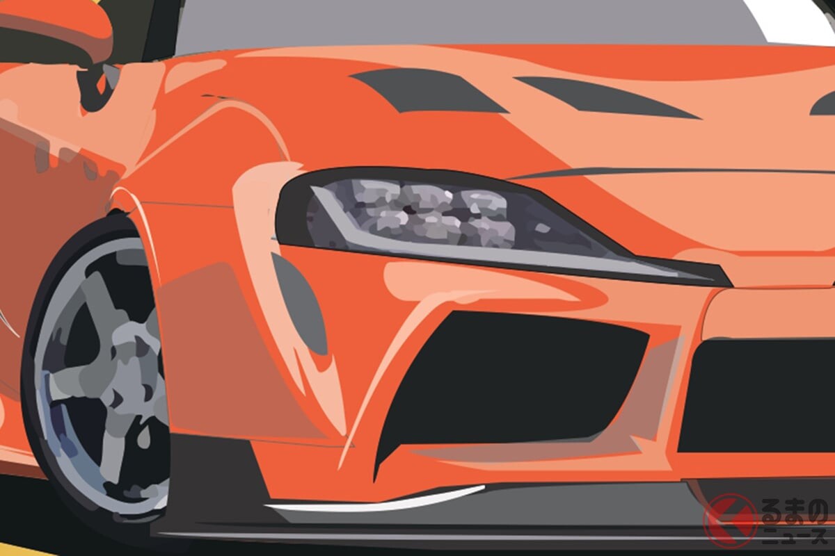 斬新「小さなスープラ」発表！ ほぼ“軽サイズ”ボディ＆「ホンモノ志向」デザイン採用！ まるで“映画仕様”のフルエアロ装備！ ド迫力なNATS「C91 SUPRA」の正体とは？
