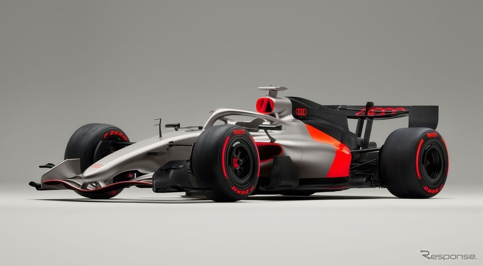 アウディ、F1参戦に向けたコンセプト「R26」先行公開…ブランドアイデンティ表現