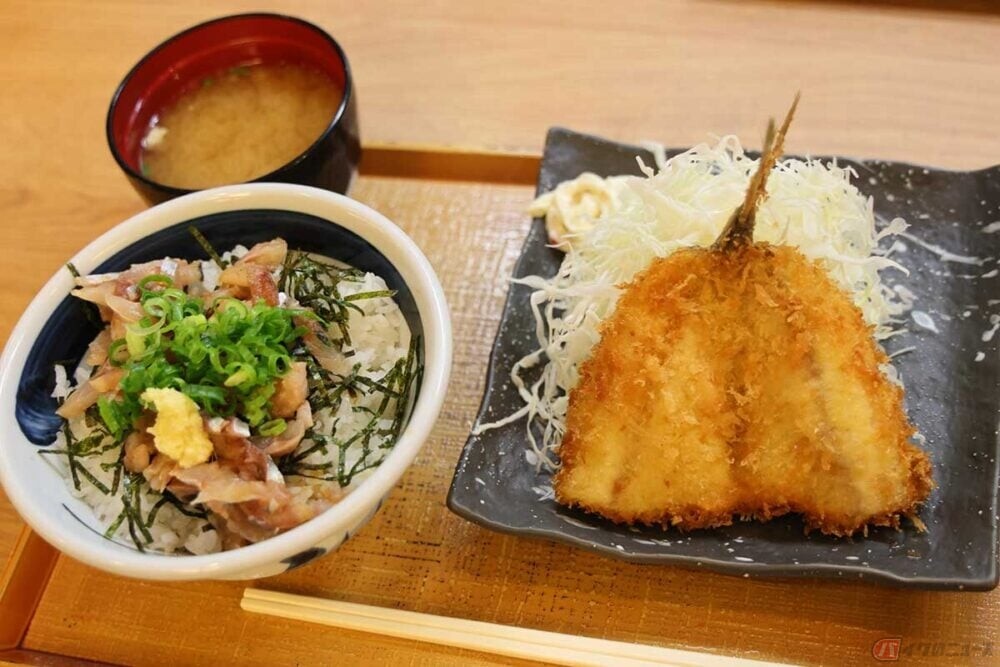 美味しいアジフライを求めて走る旅　新東名「遠州森町PA」でオススメの「あじあじセット」に出会った