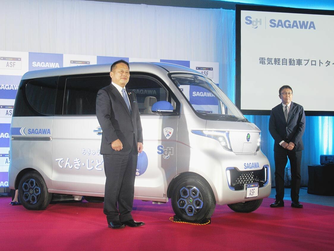 佐川急便、ベンチャーと共同開発の軽EVを初公開　生産は中国・五菱汽車　納車は2022年9月から