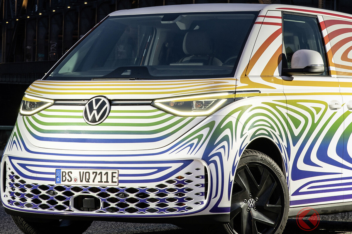 “21世紀のワーゲンバス”  VW「ID.バズ」まもなく世界初公開！ 電動ミニバンになって復活