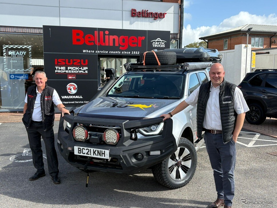 いすゞ『D-MAX』、英国-モロッコを走破…オフロード用品装着のキャンピングカー仕様で