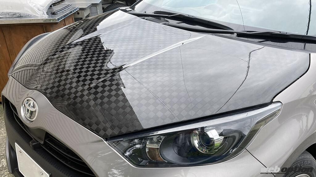 マ*コ様 GRヤリス　ドライカーボンボンネット Amazon.co.jp: カーボンアディクト GRヤリスドライカーボン