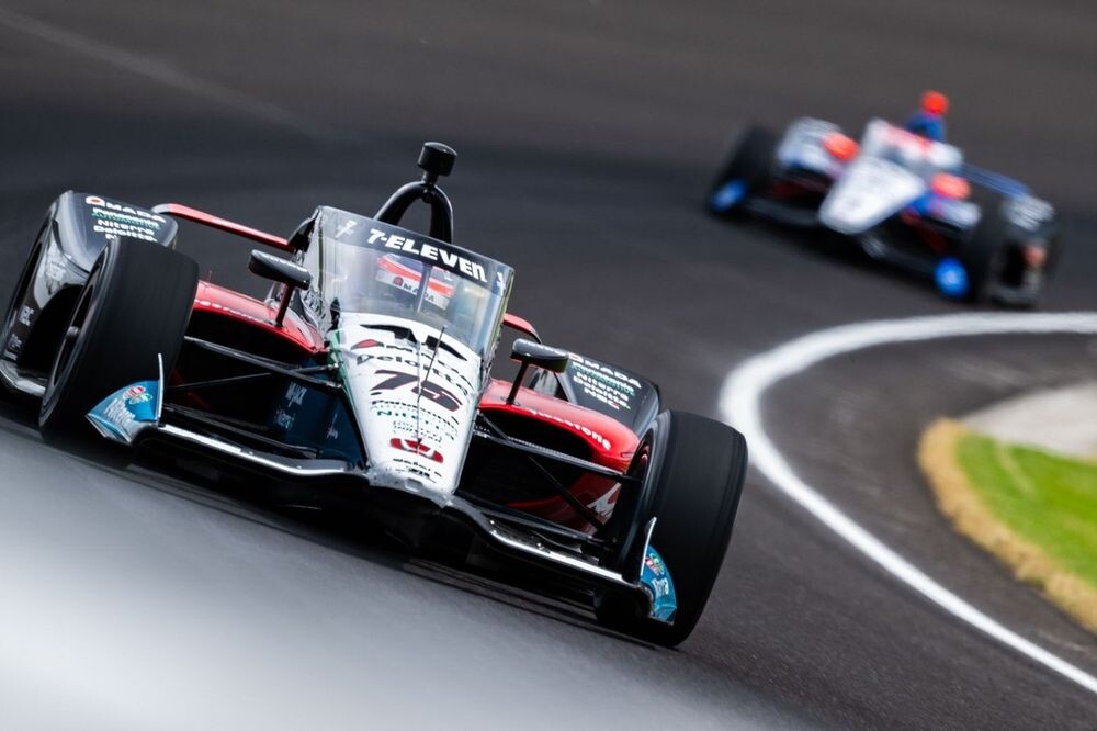 佐藤琢磨、決勝前最後の走行で2番手！　トップタイムはニューガーデン｜インディ500カーブデー