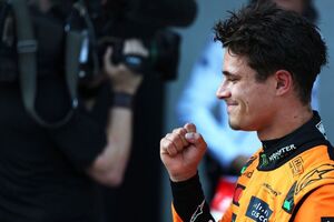 唯一の1分3秒台！　ノリスが爆速ラップでポール獲得。レッドブル角田裕毅は18番手でQ1落ち｜F1オーストリアGP予選