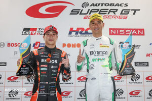 トヨタ移籍後初勝利の福住「1号車に勝つことが自信になる」。「あるものすべてを使い切った」と藤井【日曜決勝会見】