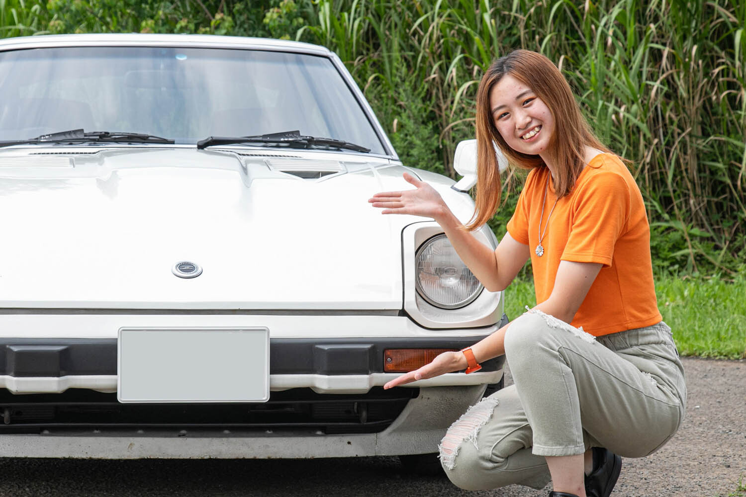 20歳女子レーサーが日産S130「フェアレディZターボ」に乗って