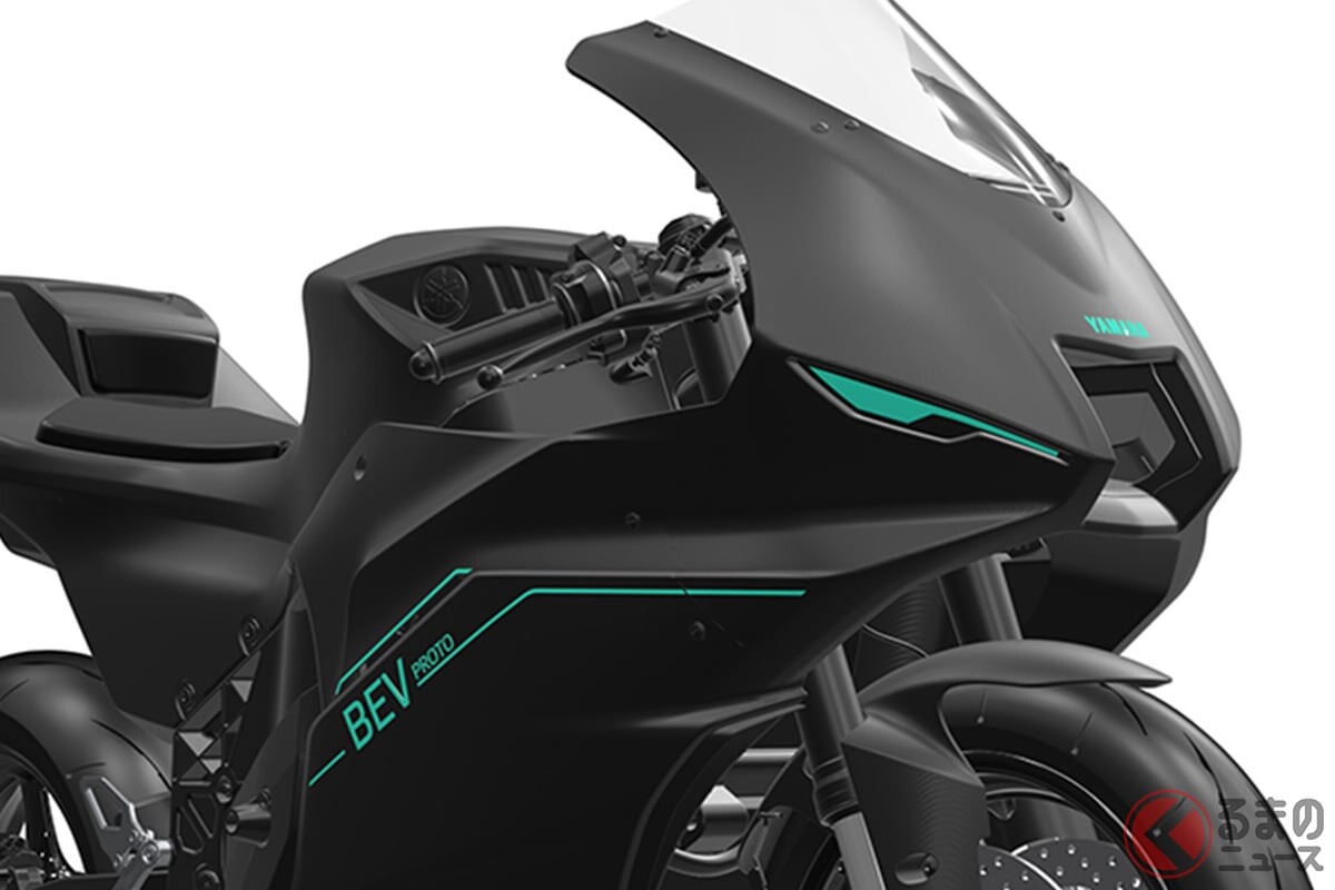 ヤマハの「新スーパースポーツ」誕生？ 実走プロトモデル「PROTO BEV」をJapan Mobility Show 2025で披露 「YZF-R」の未来像が見えてきた！
