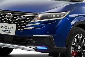 日産が新型「ノート”クロスオーバーSUV”」初公開！ 精悍デザインに顔面刷新！ 大幅改良の「ノート オーテック クロスオーバー」通常モデルとの違いは？