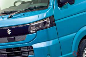 12年ぶり大刷新！ スズキ“新型 軽トラ”「キャリイ」初公開！ 内外装デザイン“一新”＆安全装備強化な「新モデル」どんなクルマ？ 販売店に聞いてみた