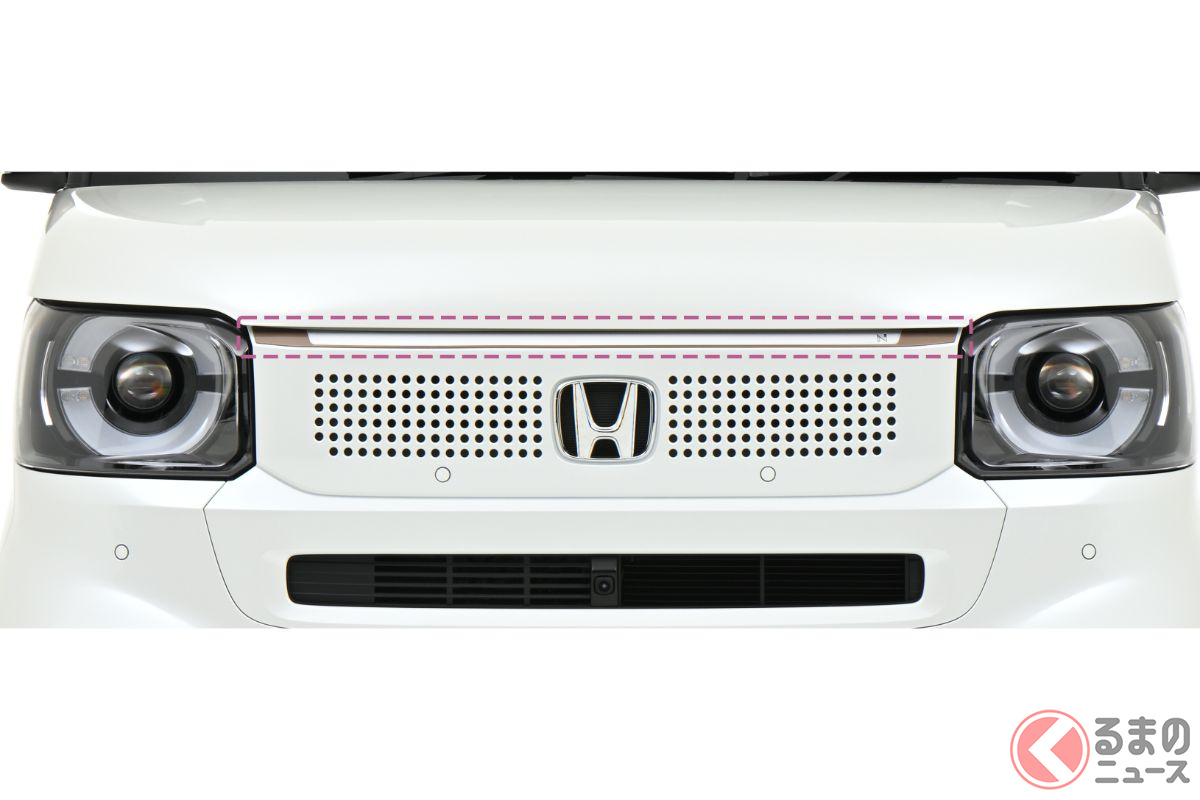 ホンダが青目の「新型軽ワゴン」を初公開！ 斬新ヘッドライト採用で存在感凄い！ 新型「N-BOX」純正アクセをお披露目へ