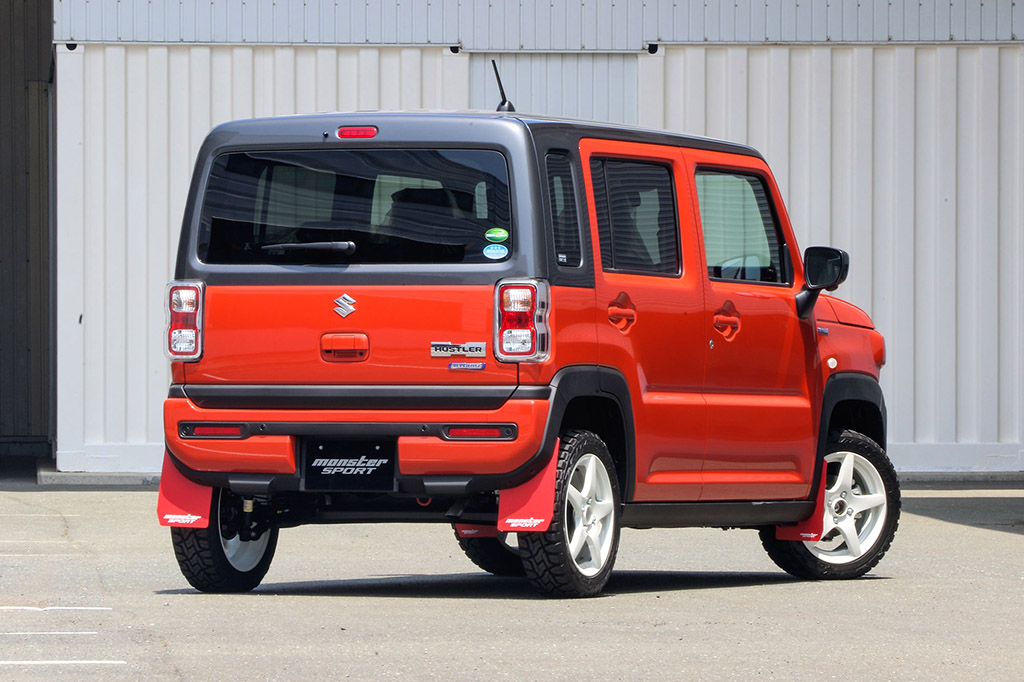 ハスラーのワイルドさをグンとアップ オフロードスタイルを構築するマッドフラップが登場 Web Option 自動車情報サイト 新車 中古車 Carview