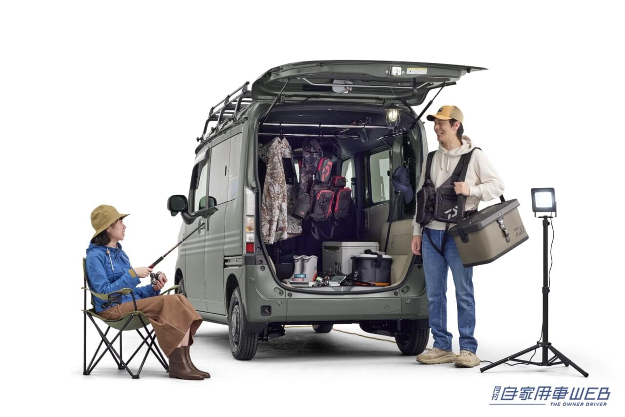 ホンダアクセスからNシリーズ初のEV「N-VAN e:」用純正アクセサリーが発売 給電・充電アイテムからレジャー用アイテムもラインナップ