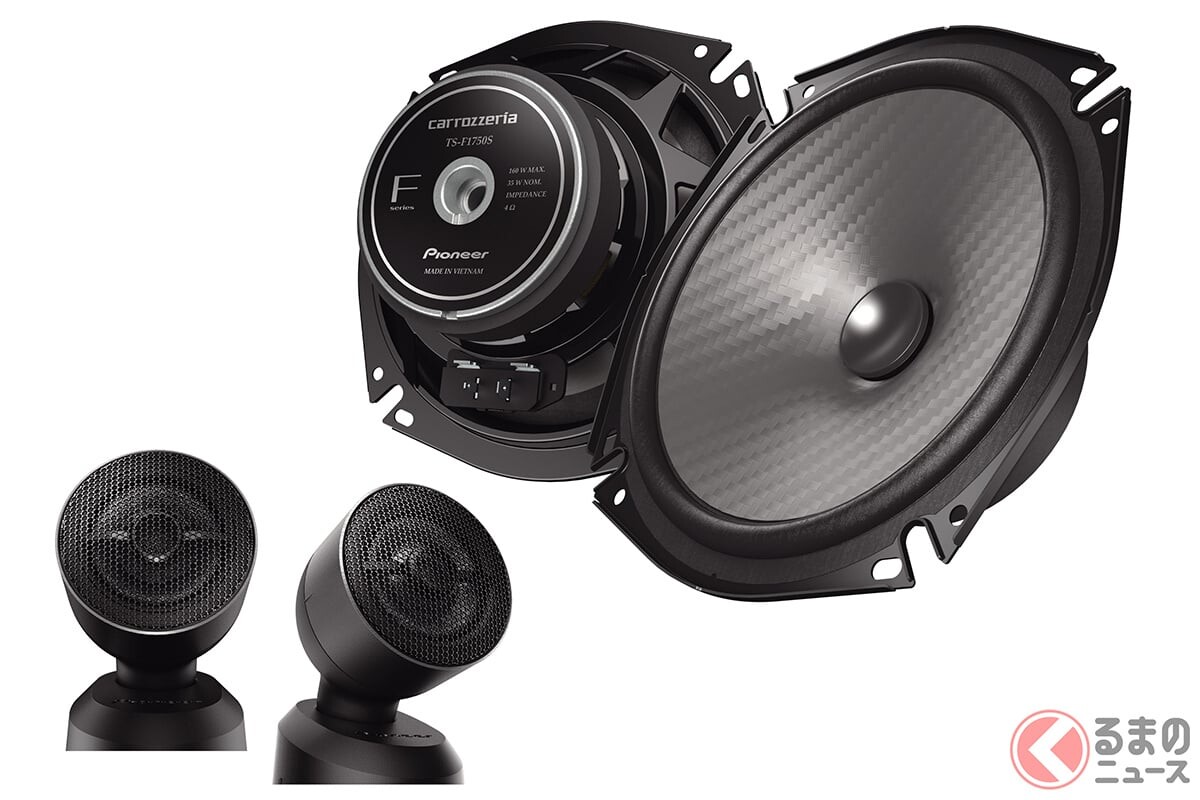 カロッツェリアから2025年秋・冬の新製品！ 新“Fシリーズ”スピーカーやトヨタ車専用スピーカー、デジタルミラー型ドライブレコーダーなど発表