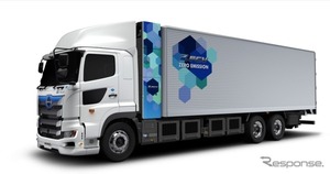日野、国内初の燃料電池大型トラック『プロフィア Z FCV』10月発売…『MIRAI』のFCスタック2基搭載