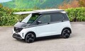 〈JMS2025〉日産、「サクラ」にソーラーシステム装着車を出展　発電能力は最大500W/h
