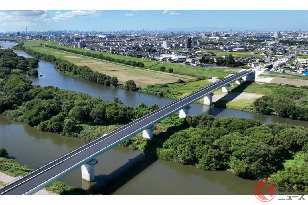 埼玉と千葉を結ぶ「三郷流山橋有料道路」11月開通！ 料金払って通る？ 渋滞の流山橋を使い続ける？ 県境新ルートへの反響は