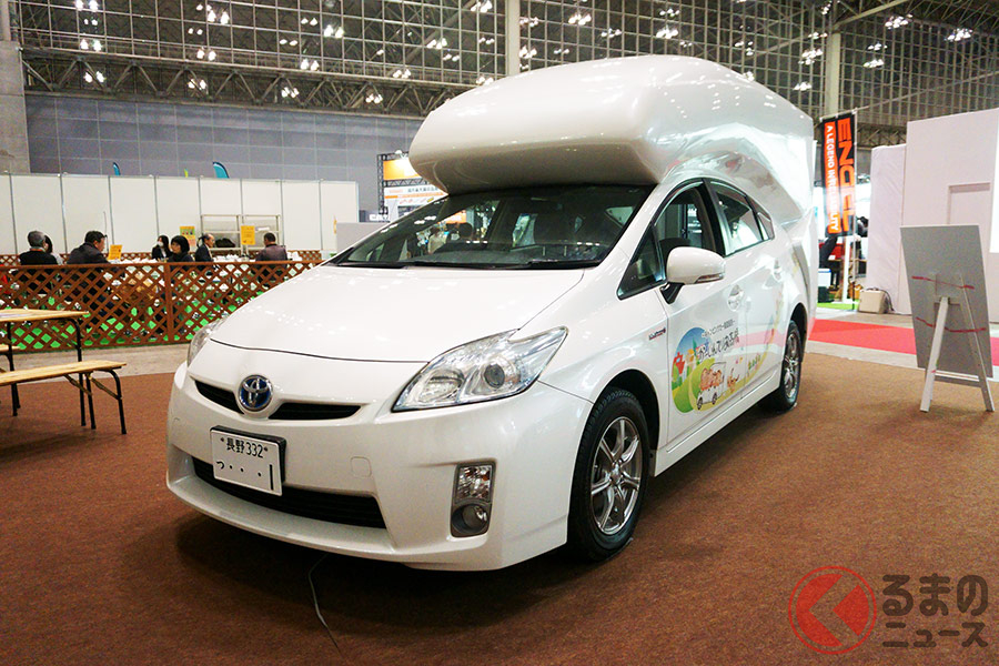 プリウスかたつむり で車中泊 約4日分の電気が使えるスーパーマシンとは くるまのニュース 自動車情報サイト 新車 中古車 Carview