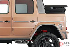 新「“5人乗り”オープンSUV」発表！ カクカクボディ×斬新「ソフトトップ」採用！ 800馬力「V8ターボ」エンジン搭載の“超高性能モデル”！ 独国でブラバス「800カブリオ」登場