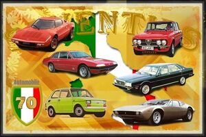 【ベッラ マッキナ！】黄金期　写真で楽しむ70年代のイタ車　アルファ、フェラーリ、フィアット、ランチア、ランボ、マセなど63台　前編