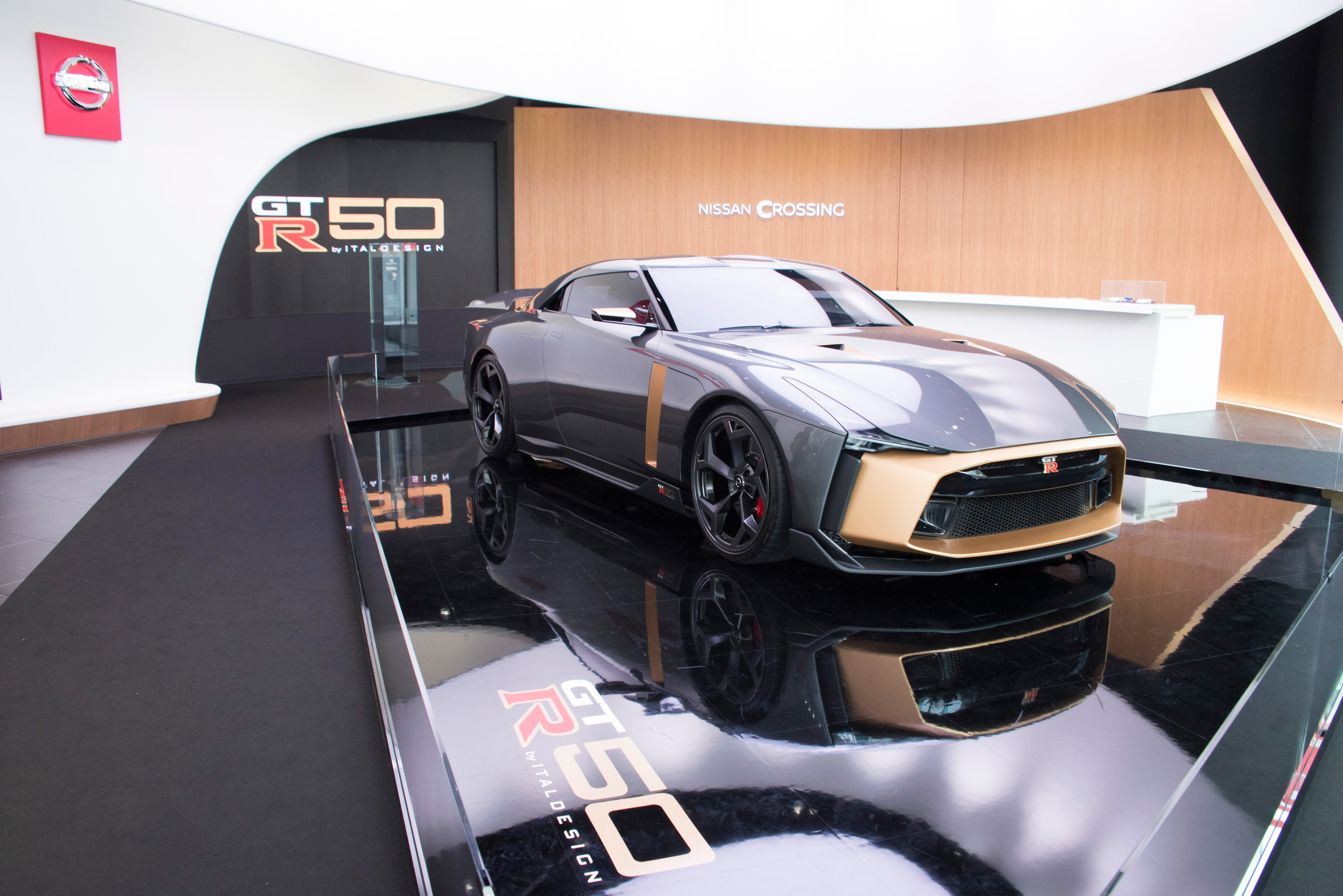 「Nissan GT-R50 by Italdesign」東京・銀座のNISSAN CROSSINGにて期間限定展示