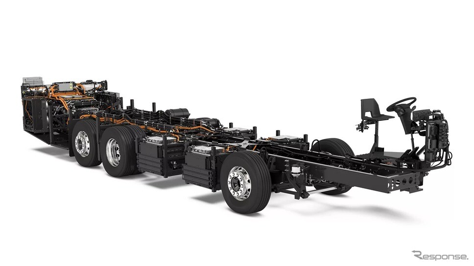 ボルボ、航続距離700kmの電動バスシャシー「BZR Electric」発表…バッテリーは最大720kWh