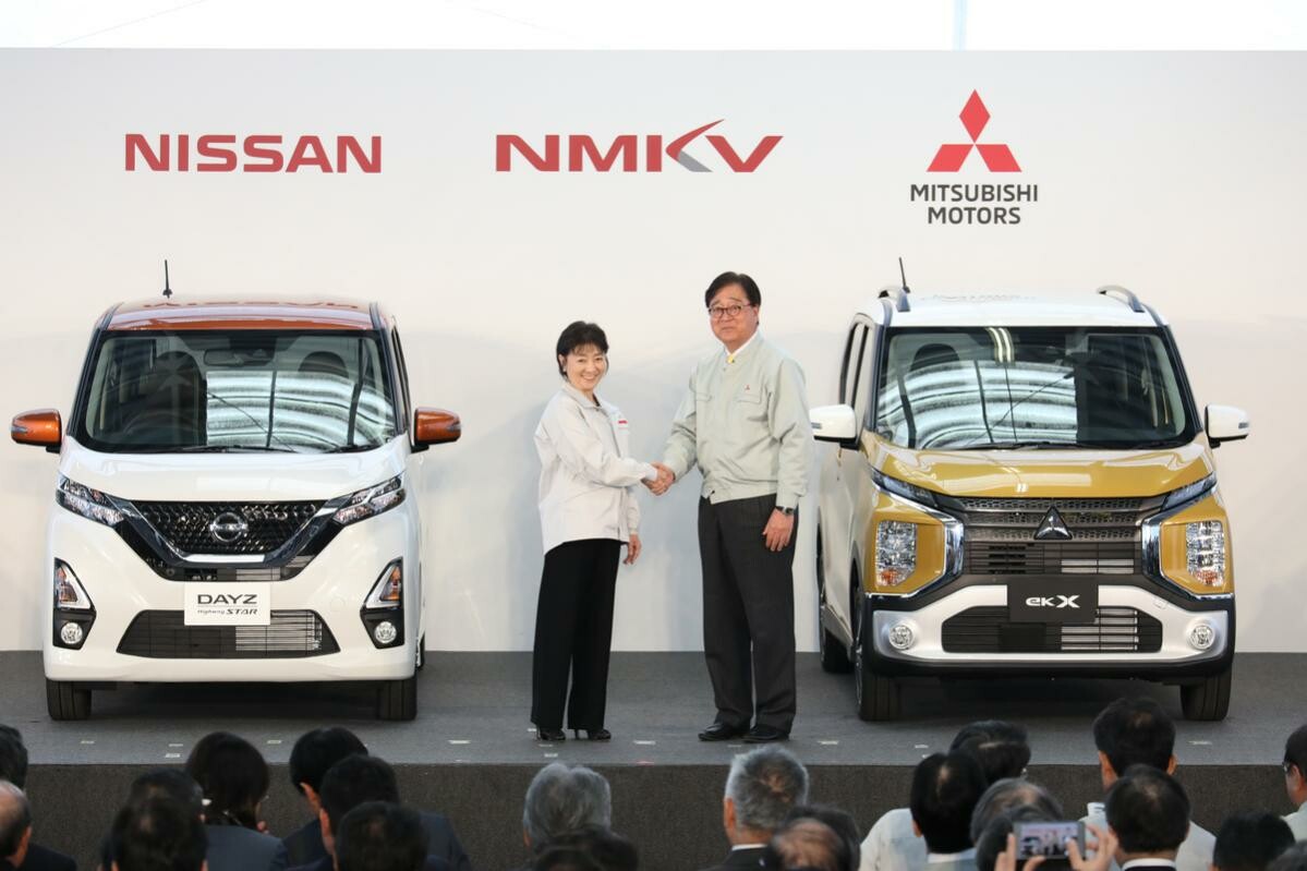 日産自動車、三菱自動車、NMKVが新型軽自動車のラインオフ式を実施