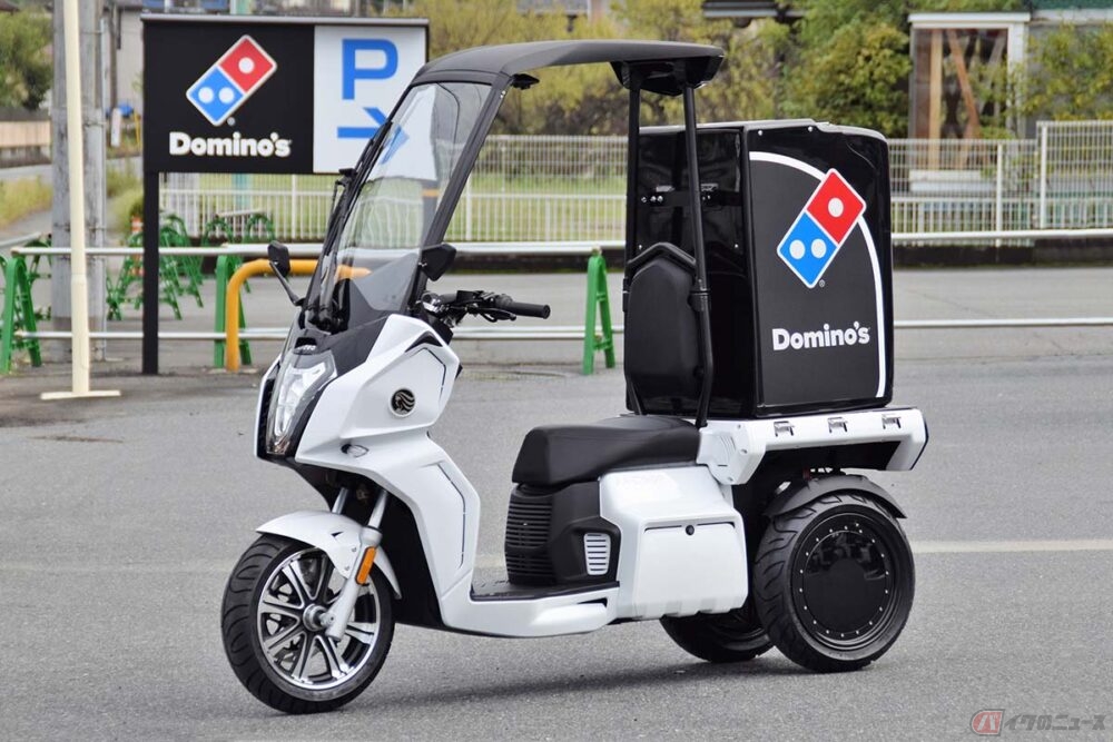 宅配ピザの大手「ドミノ・ピザ」 アイディアの電動3輪「AAカーゴ」のテスト導入開始